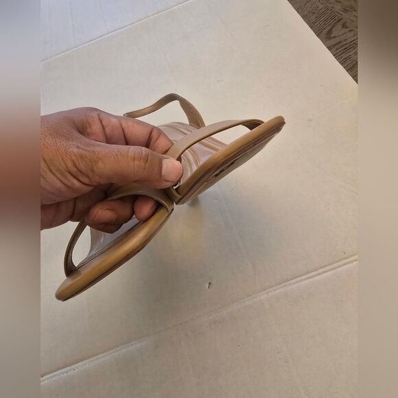 Zara Strappy Sandals In Tan Size 10 - Picture 3 of 12